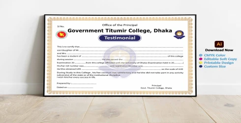 College Testimonial Design