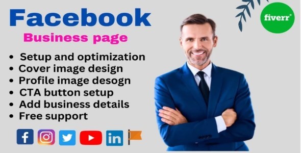 I will do facebook business page setup , create fan page , professional fb optimization