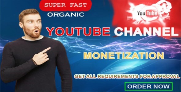 I will do super fast organic YouTube channel promotion for Monetization