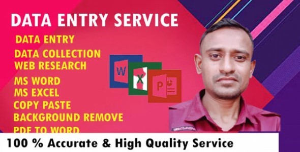 I will do fastest data entry Services