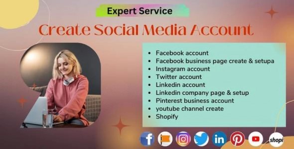 Create social media account and perfect optimize all account and page