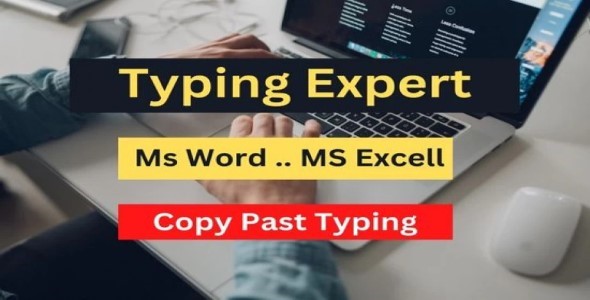 I am Expert in any typing work. i will provide typing works properly