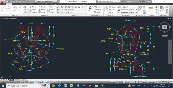 autocad 2d Drawings and Layouts