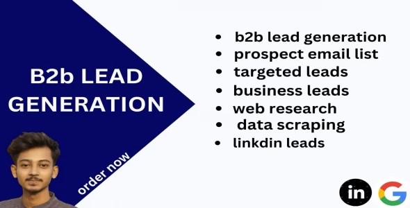 I will do b2b lead generation linkdin and web research