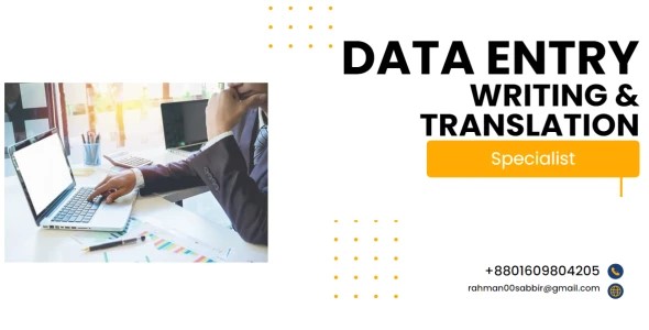 Data Entry Writing and Translation Specialist