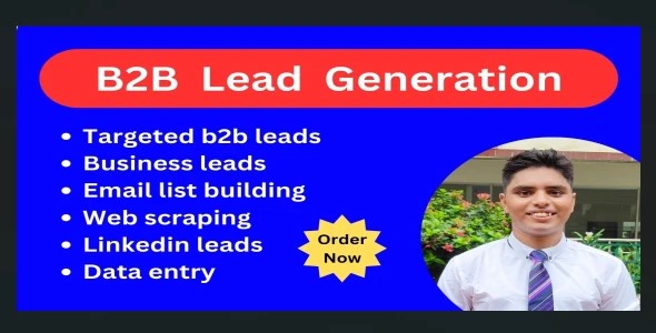 I will do b2b lead generation, web research and verified email list building.
