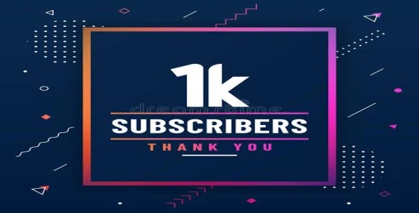 YouTube 1k Subscribe complete