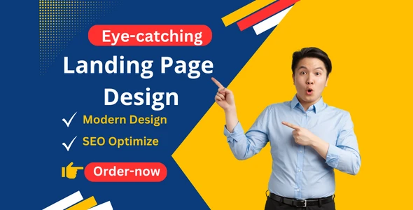 I will design an eye-catching responsive landing page design with wordpress using elementor