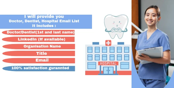 I will provide you Hospital, Doctor, Dentist etc niche targeted Email List