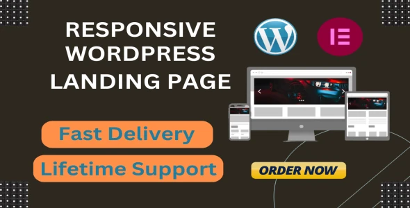 Responsive WordPress Landing Page Design with Elementor