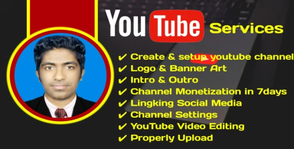 I will create and setup your youtube channel