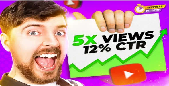 I will do youtube thumbnail design that drives a high CTR