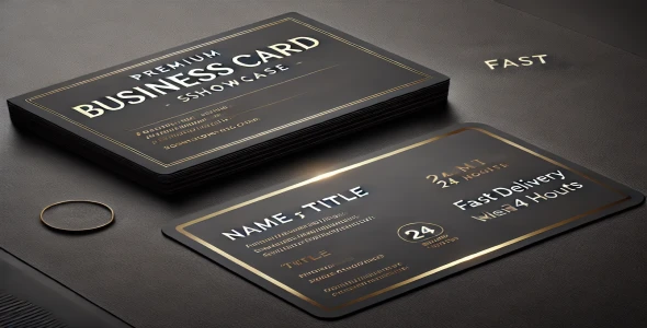 I will design a modern and professional business card within 24 hours"