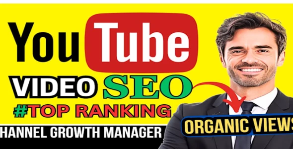 I will be your youtube channel growth manager and video SEO expert