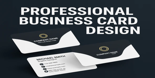 I will design a clean and professional business card for your company