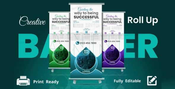 I will design rollup banner business, medical, education, real-esate ect.