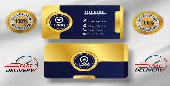I will do luxury minimalist business card and premium logo design