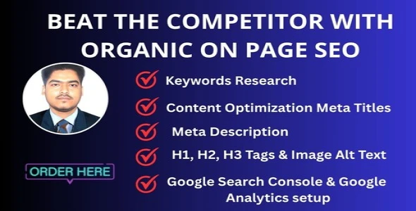 i will do organic on page SEO to boost google ranking