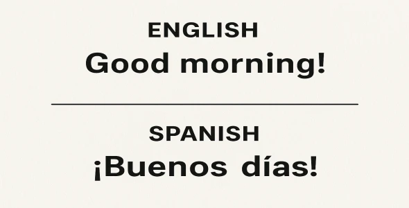 English to spanish