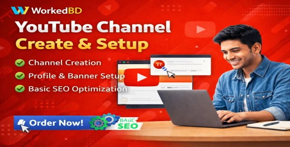 I will create and setup a professional YouTube channel