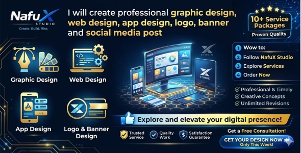 I will create professional graphic design, logo, banner and social media post