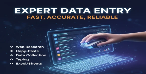 I will do fast and accurate data entry