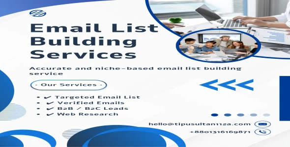 I will build targeted and verified email list for your business