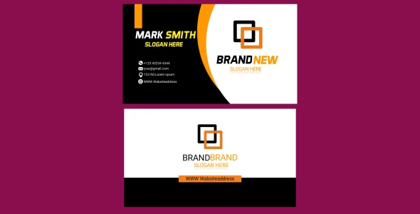 Professional business card design
