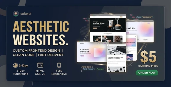 Make aesthetic websites at a low cost