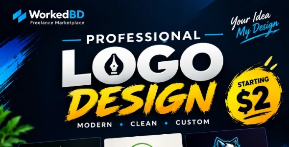 I will create professional logo, banner and YouTube thumbnail designs